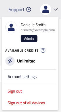 hololight hub browser account menu