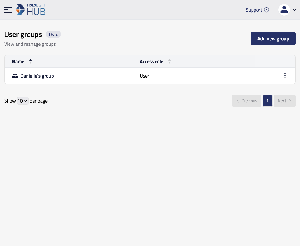 hololight hub browser groups