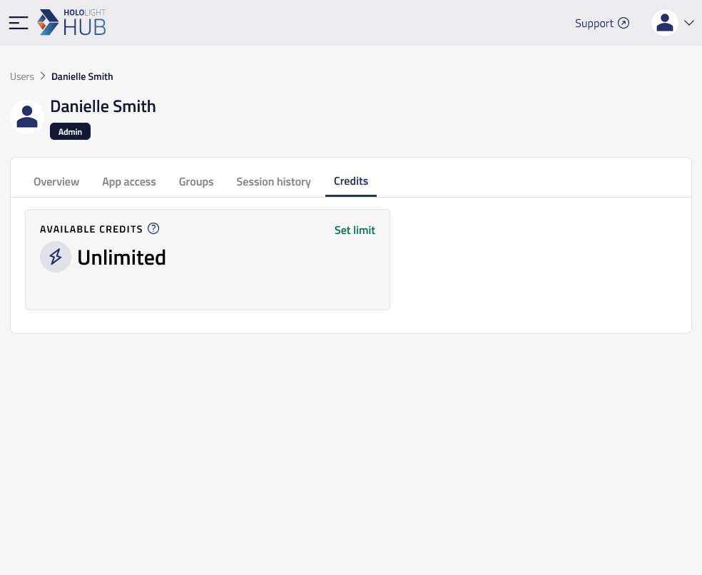 hololight hub browser users details credits