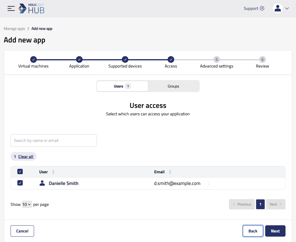 hololight hub private deployment browser manage apps add access