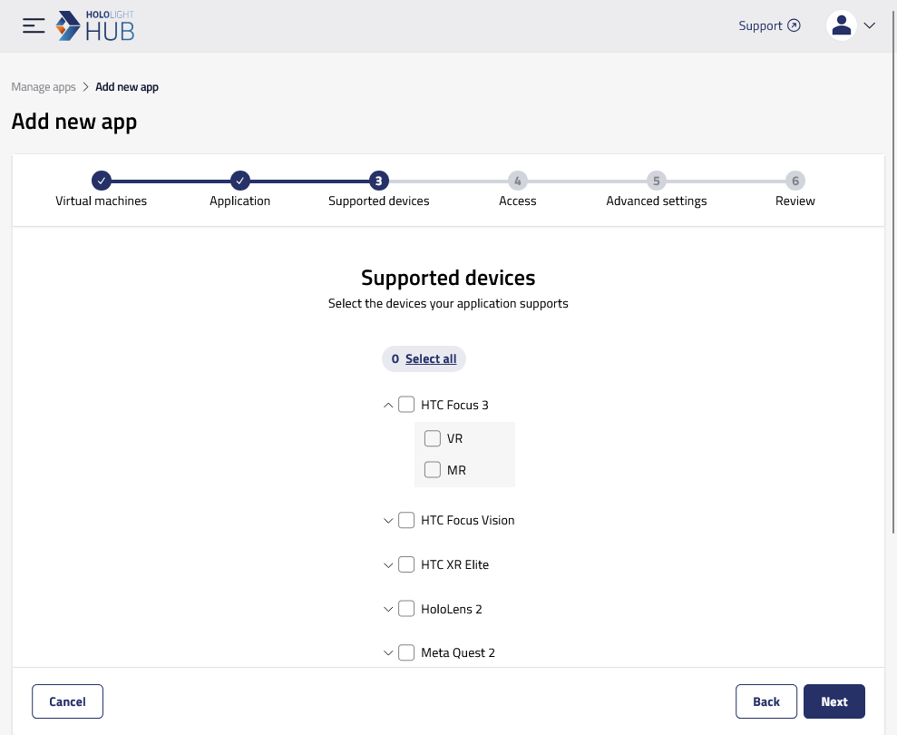 hololight hub private deployment browser manage apps add expand htc focus 3