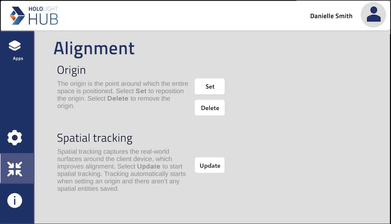 hololight hub device application alignment