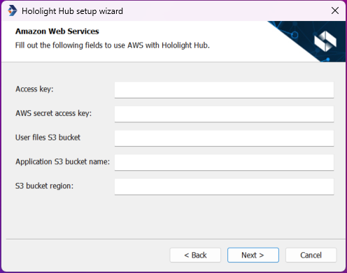 hololight hub hub setup hub hypervisor amazon web services