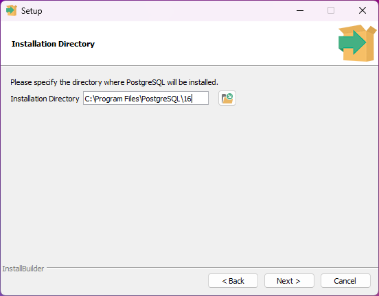 hololight hub hub setup prerequisites installing postgresql installation directory
