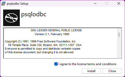 hololight hub hub setup prerequisites installing psqlodbc license agree