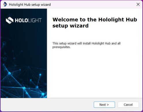 hololight hub hub setup welcome