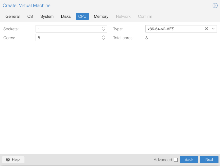 hololight hub hypervisor proxmox create virtual machine cpu