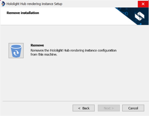 hololight hub rendering instance modify remove installation
