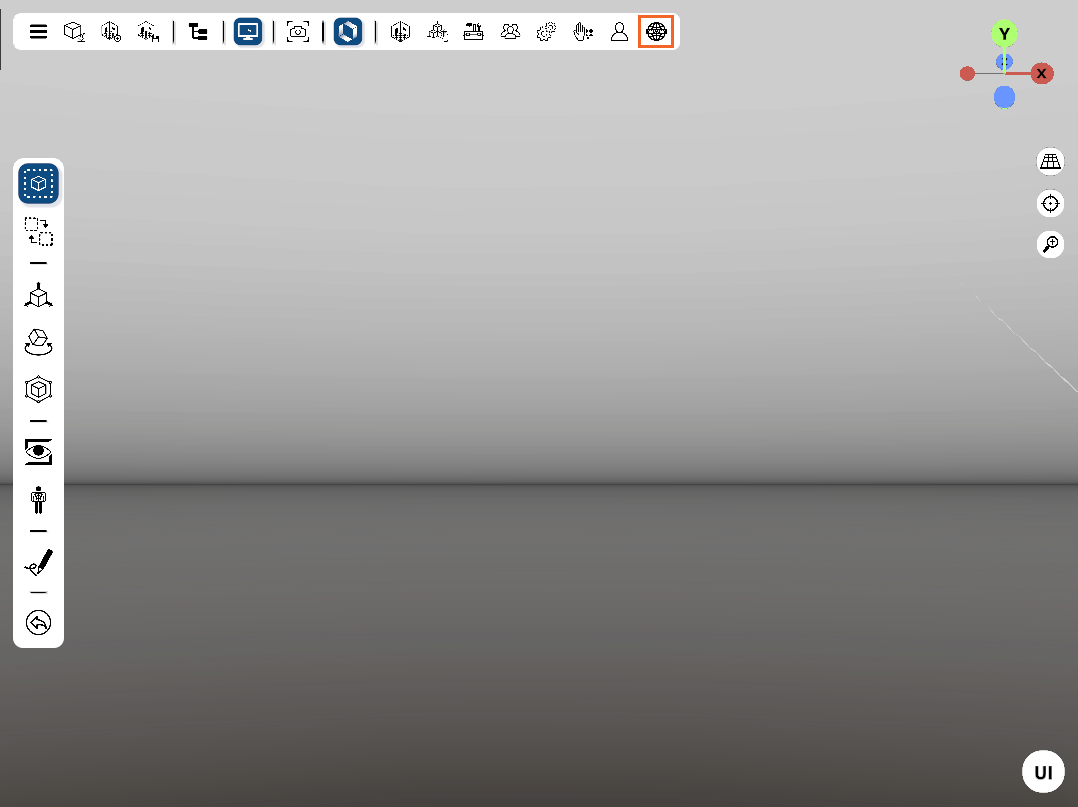 hololight space desktop scene view top menu main menu mark xr browser