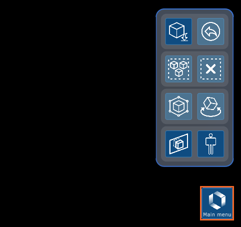 hololight space quick menu compact mark main menu