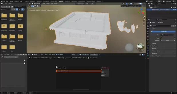 Screenshot of Blender
