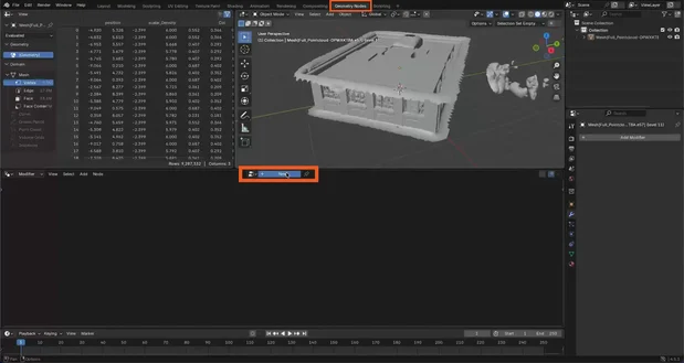 Screenshot of Blender