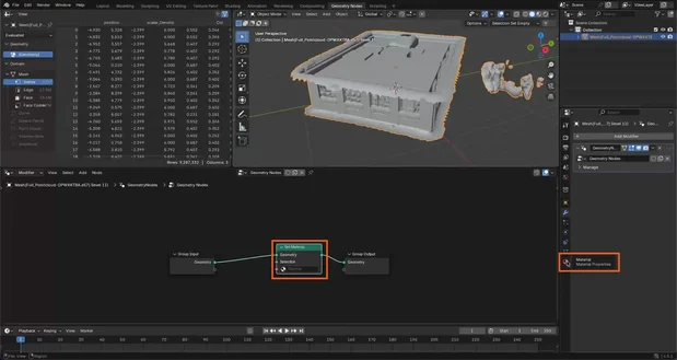 Screenshot of Blender