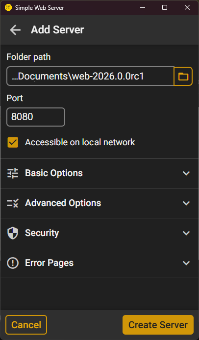 hololight stream device web browser simple web server add server accessible on the network