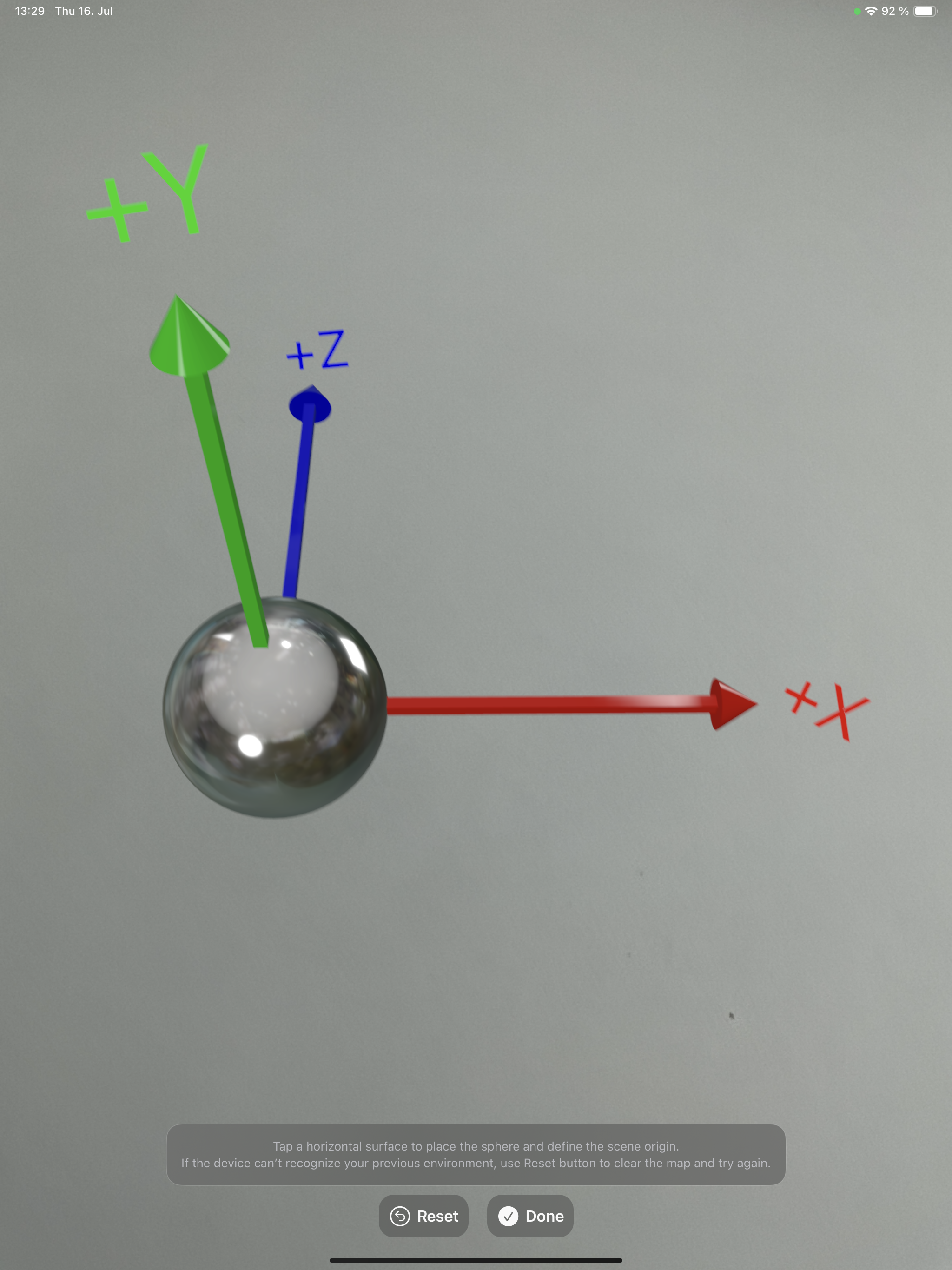 hololight stream client apple ipad alignment place origin 01