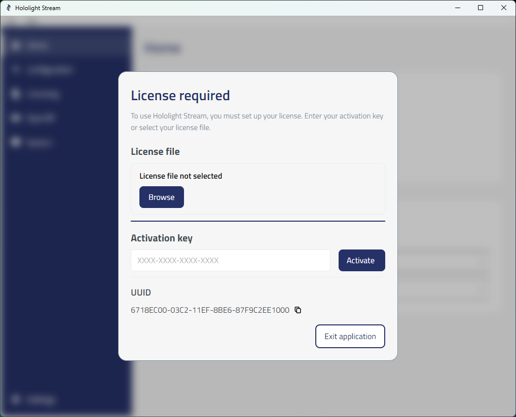 hololight stream desktop manage license required