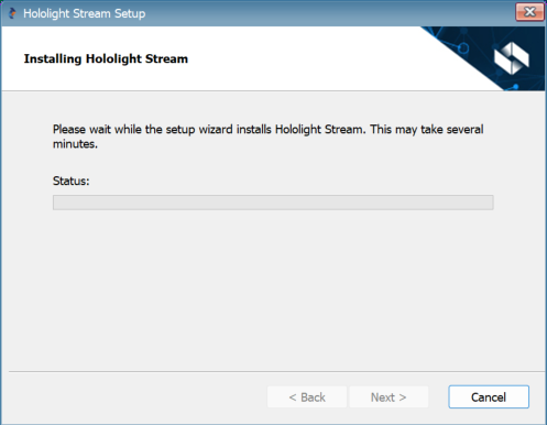 hololight stream installer installing