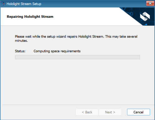 hololight stream installer modify repairing