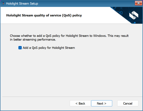hololight stream installer qos