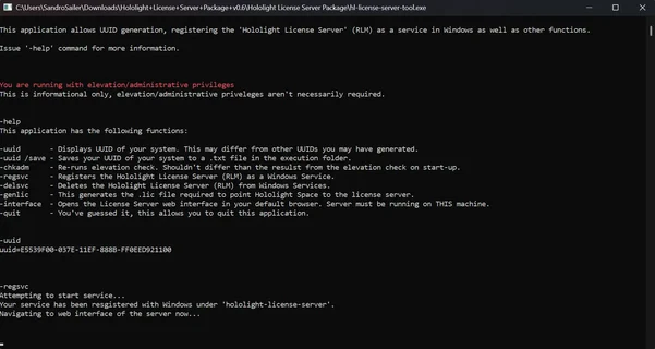 Screenshot of Command Prompt on Windows