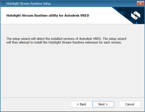 hololight stream runtime installer autodesk vred