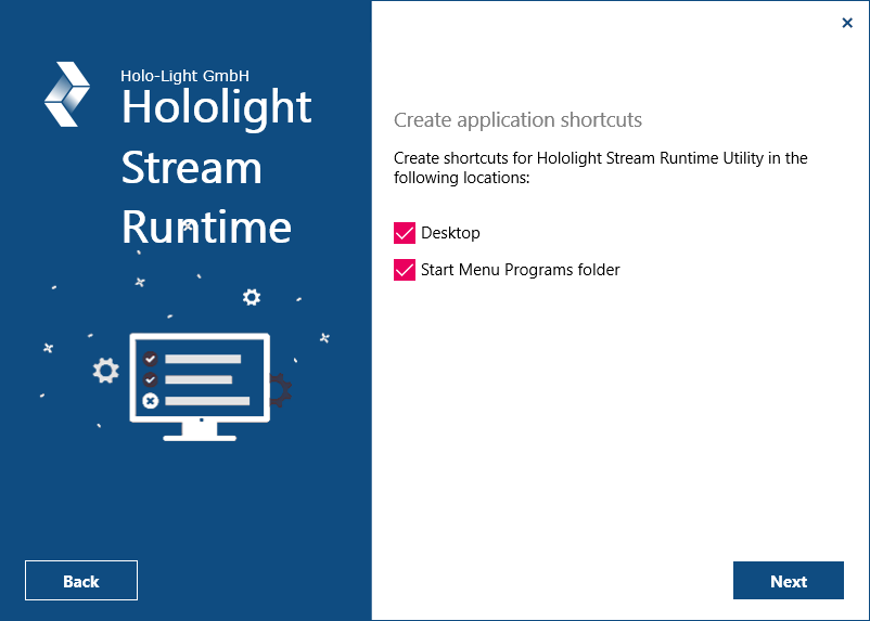 hololight stream runtime installer setup createshortcuts