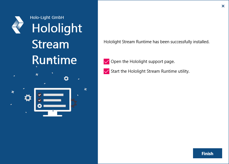 hololight stream runtime installer setup installed