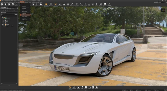 Screenshot of Autodesk VRED