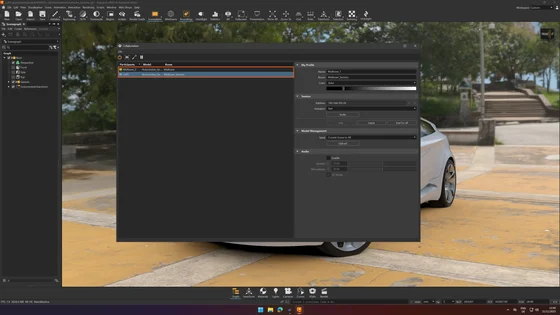 Screenshot of Autodesk VRED