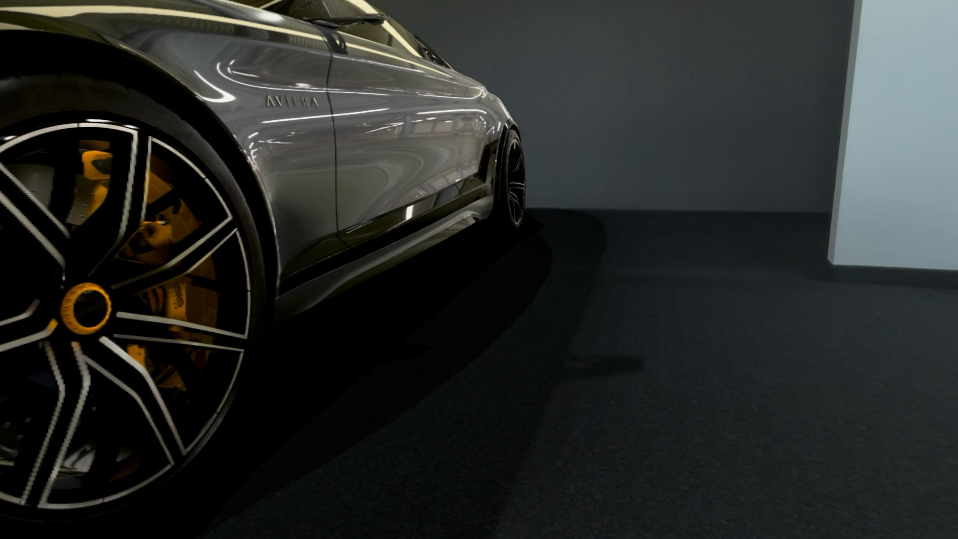 Screenshot from Hololight Stream Client viewing a scene in Autodesk VRED where the image appears as it should.