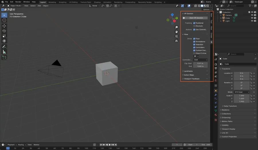 Screenshot of Blender