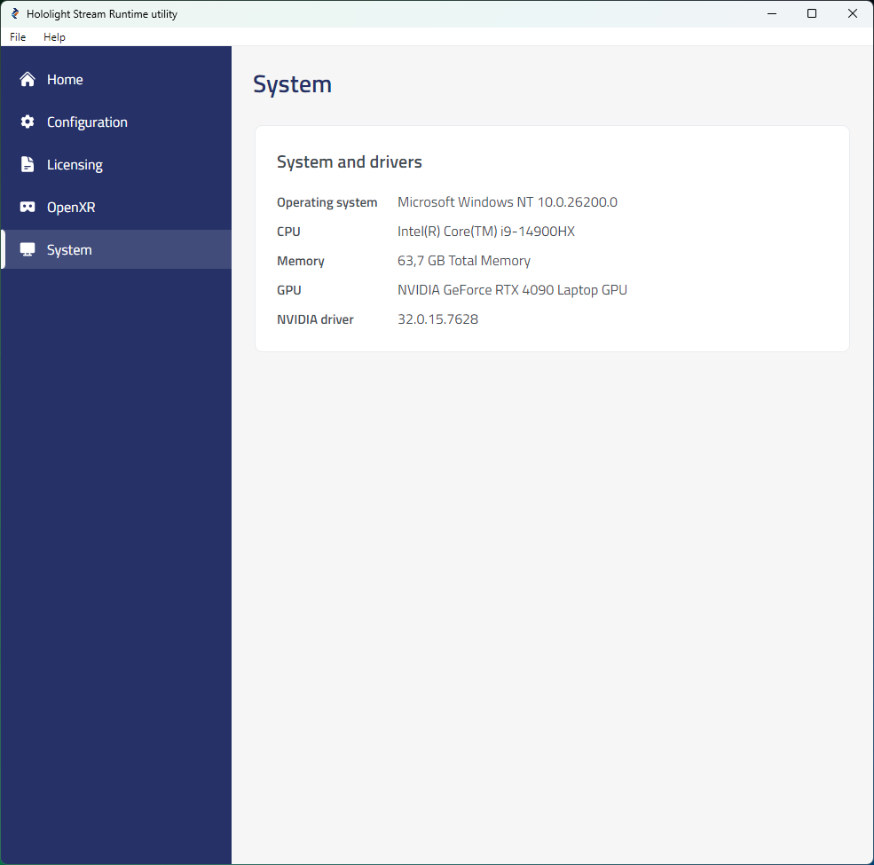 hololight stream runtime utility system