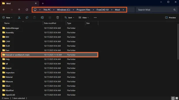 Screenshot of File Explorer on Windows