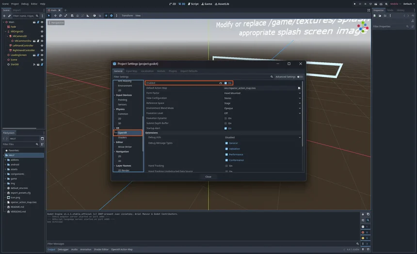 Screenshot of Godot