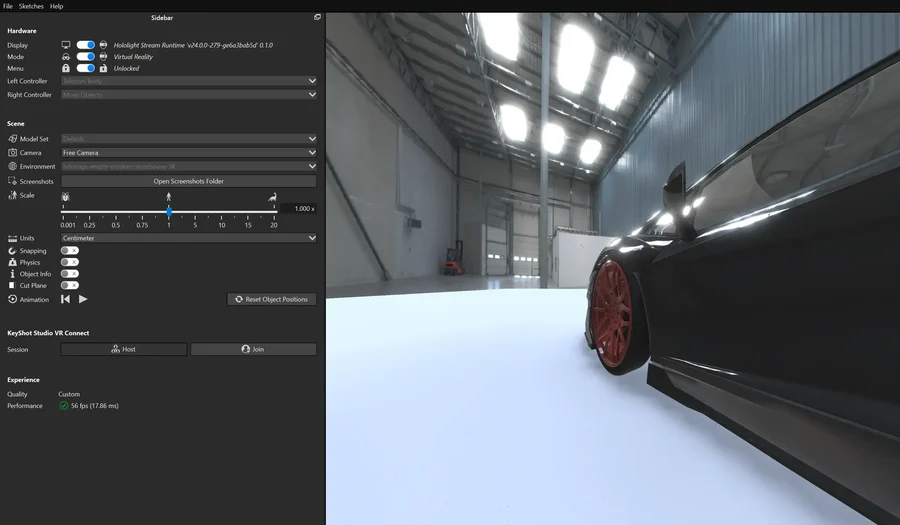 Screenshot of KeyShot Studio