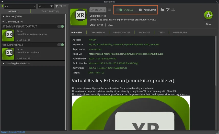 Screenshot of NVIDIA Omniverse