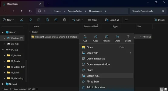 Screenshot of Windows File Explorer